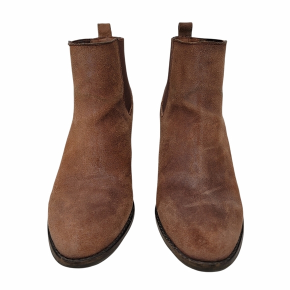 Lucky Brand Brown "Pallet" wedge ankle booties 9.5M - Picture 3 of 10